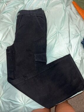 Black cargo pants